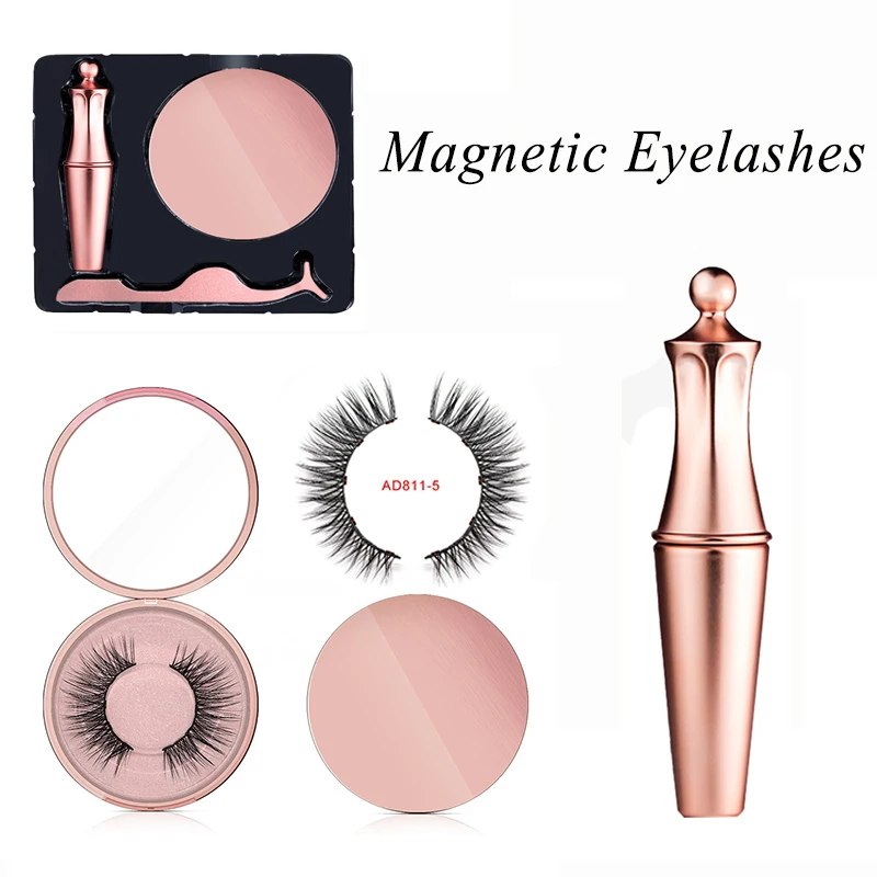 

NEW Magnetic Eyeliner & Magnetic Eyelashes Set Waterproof Long Lasting Convenient And Easy To Operate Eyeliner Eyelashes Set