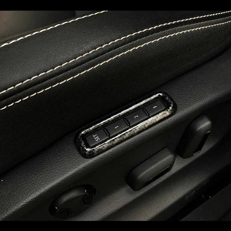 

Подходит для Skoda Kodiaq 2017 2018 ABS Матовый и углеродное волокно чехол переключателя регулировки сиденья автомобиля отделка Аксессуары для стайлинга автомобиля 1 шт.