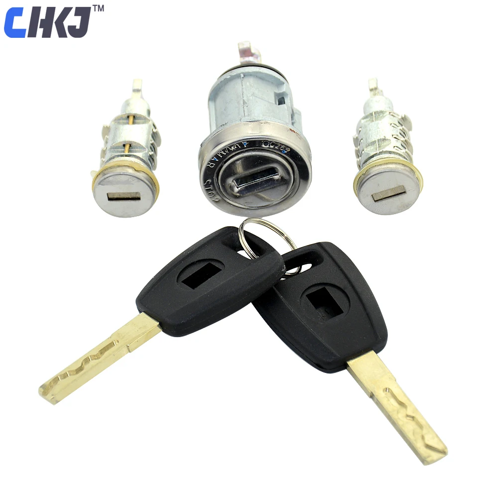 CHKJ SIP22 Blade Car Ignition Lock Set For Fiat Auto Milling Modified Door Cylinder Kit Replacement with 2 Keys | Инструменты