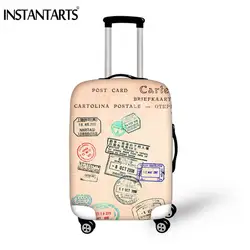 INSTANTARTS модные марки принтами Чехлы для багажа Водонепроницаемый защитный дождь чехол для чемодана дорожные аксессуары относятся к 18-30