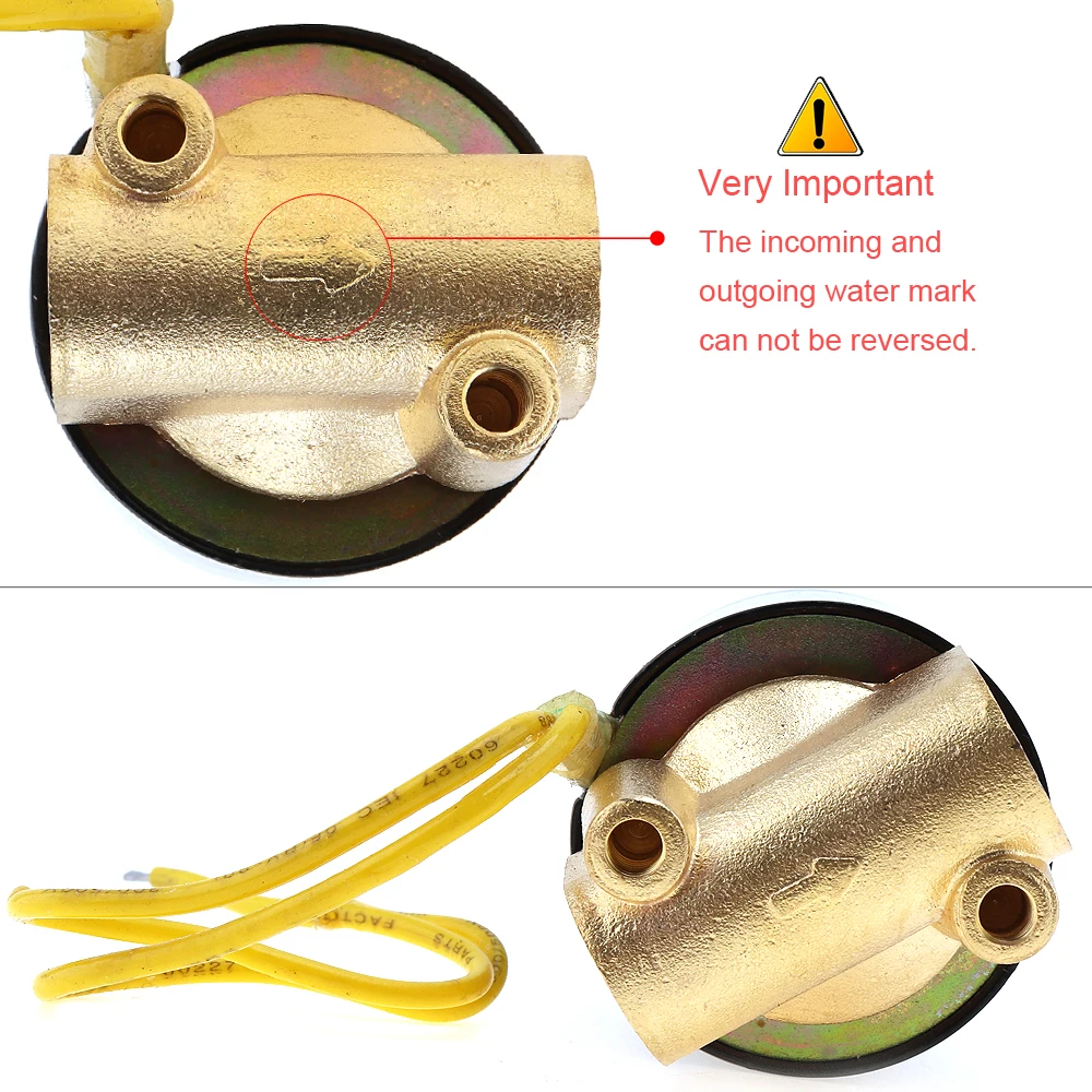 1/" AC обратный клапан 110 В/220 В Электрический Соленоидный клапан латунный пневматический клапан Корпус для воды/масла/газа