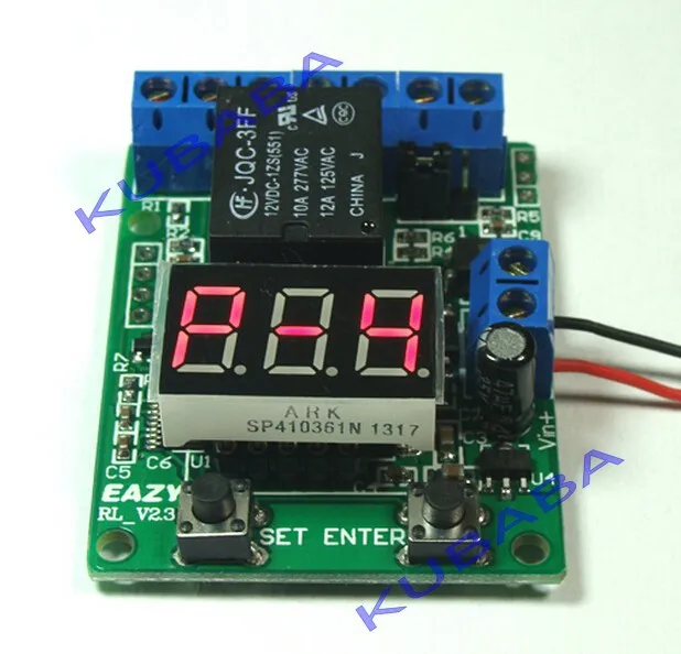 6 FUNCTIONS VOLTAGE TIMER COUNTER CONTROLLER RELAY CONTROL MODULE POWER DC10~15V 