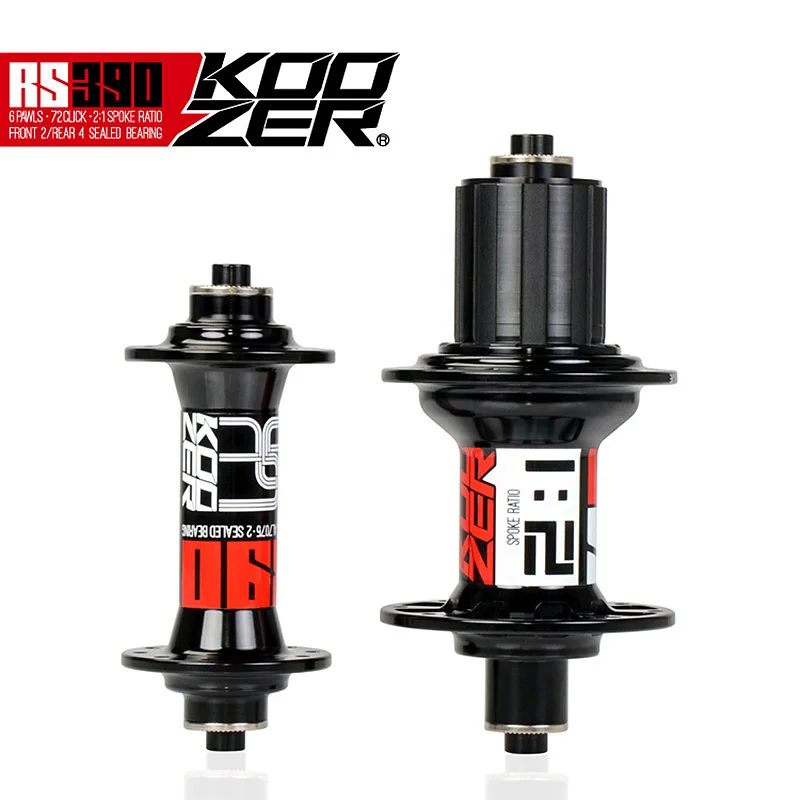 Koozer RS390 Передняя Задняя Ступица набор 2/4 подшипники 20/24 отверстия 100/130 мм