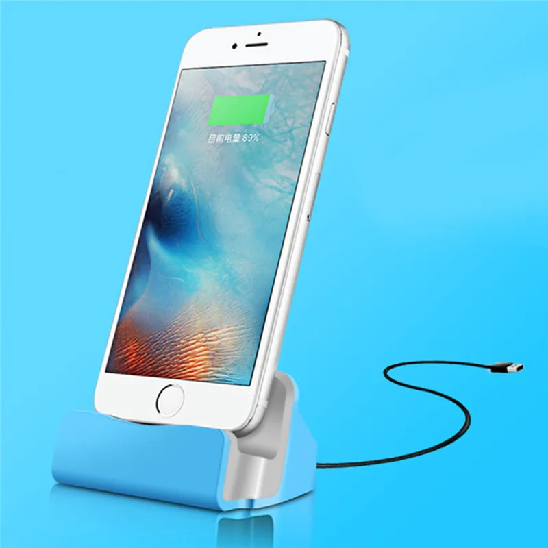 For iPhone X 8 7 6 USB Cable Sync Cradle