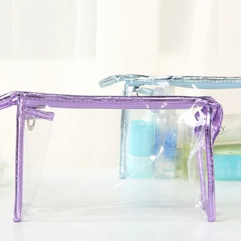 

Muti-Colors Transparent Waterproof PVC Cosmetic Bag Envelope Receive Toiletry Bags New Makeup Bag Organizer 23.5*15.5*7cm