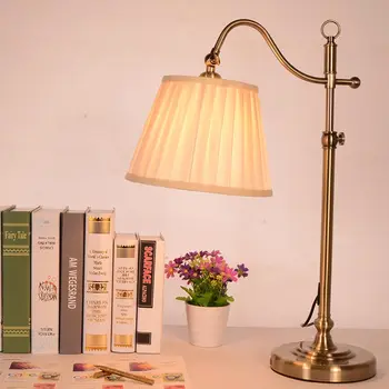 

Classic Desk Lamp Modern Office Study Adjustable Direction Table Lamp Copper Color Home Lighting