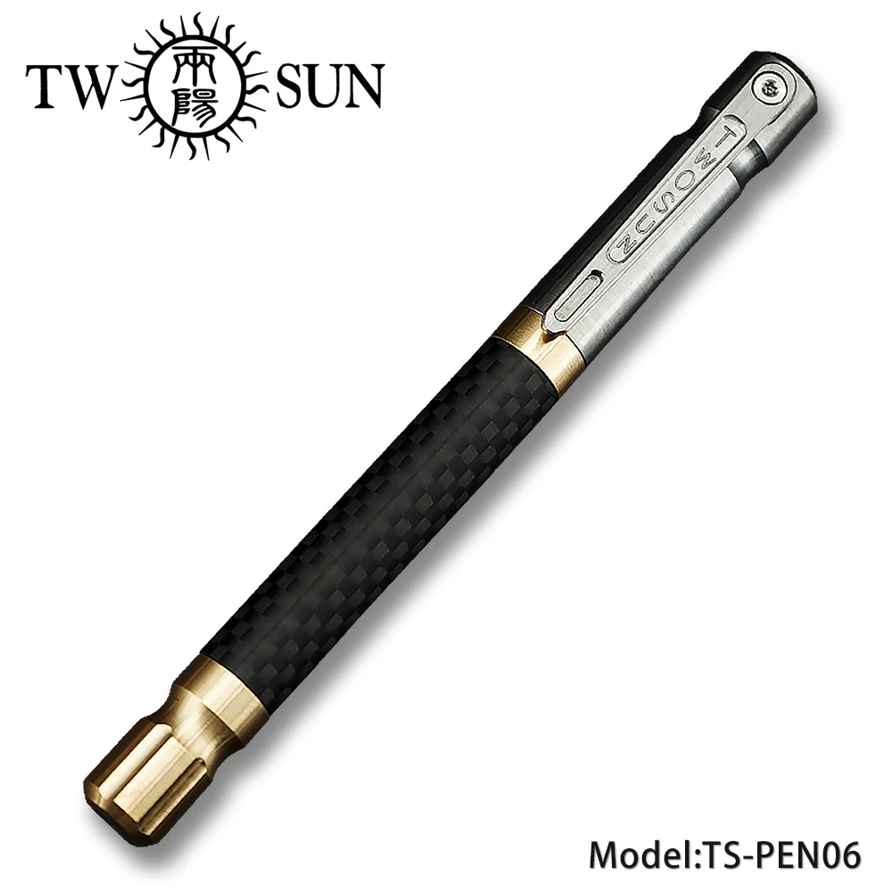 Оригинальная ручка TWOSUN TC4 для письма из титанового сплава подписи тактическая