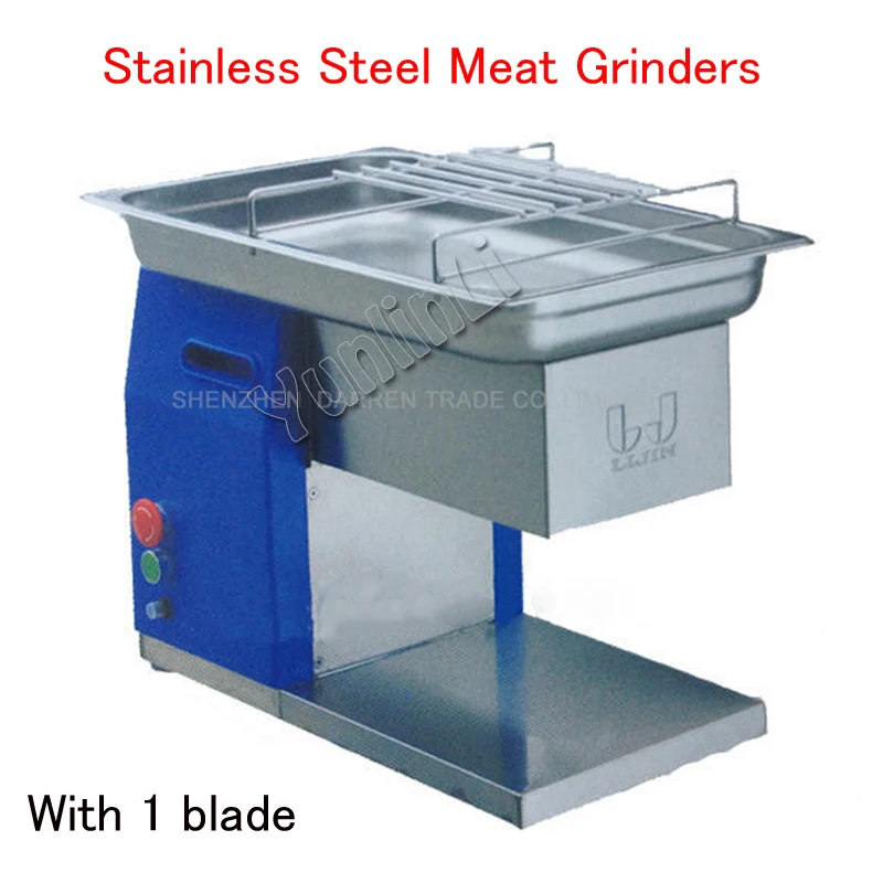 Commercial Stainless Steel Meat Grinders Electric Meat Slicer Meat Cutting Machine + Steady QH