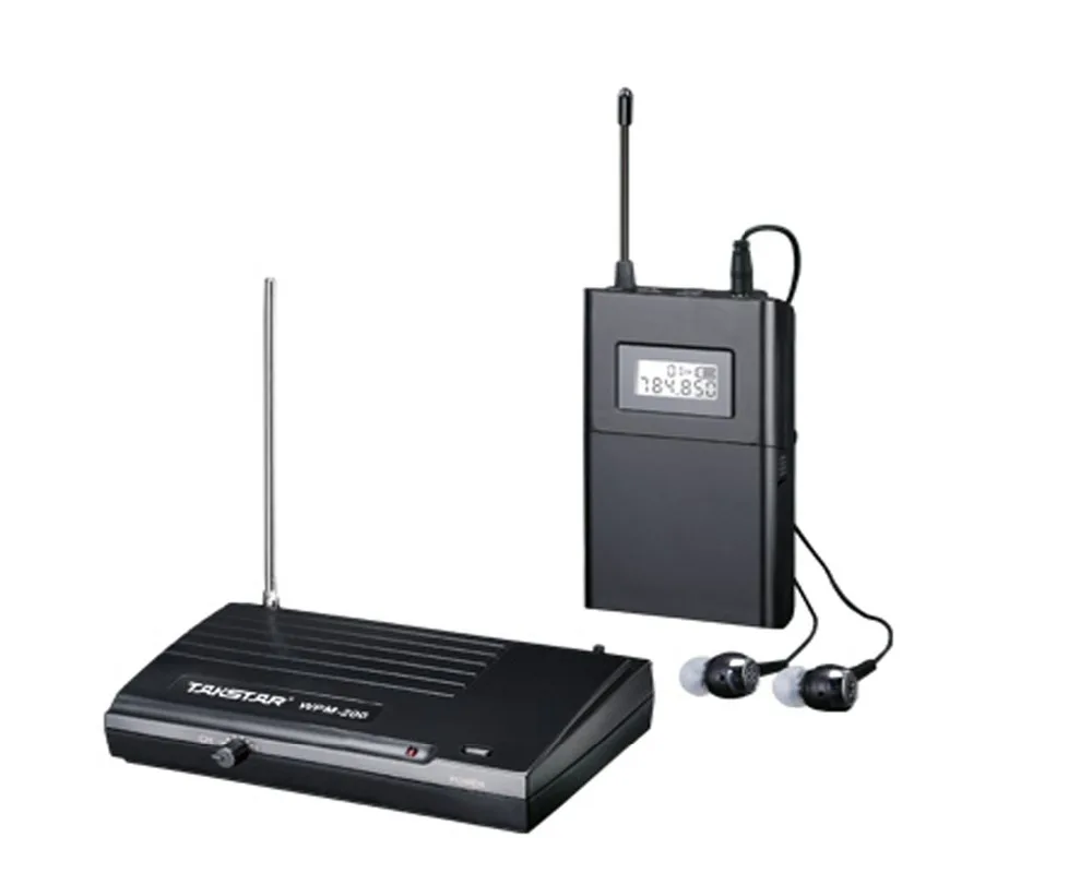 

Pro UHF earphone Stage Wireless Monitor System 6 Channel Adjustable Frequency