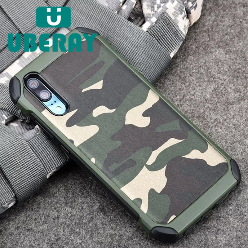 

UBERAY Military Camouflage Case For Huawei Honor 10 Telephon Cover Anti-knock Mobile Phone Bag For Huawei Mate 10 P20 Case Capa
