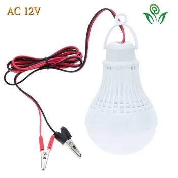 

3pcs DC12V Led Bulb Portable Led Lamp Outdoor Camp Tent Night Fishing Hanging Light lamparas Alligator Crocodile Clip Clamp