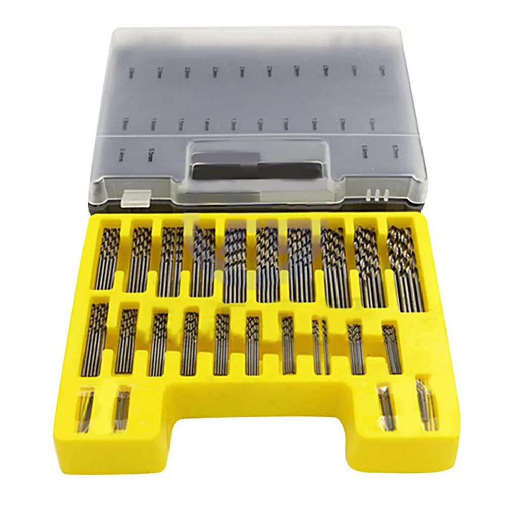 150PC Mini Twist Drill Blow Molding Box 0.4-3.2mm Small Bit Opener Suit | Инструменты