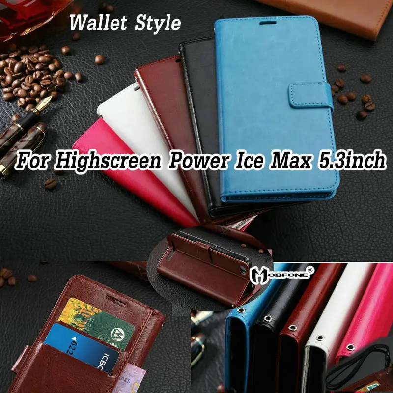 5 3 ''Роскошный деловой чехол из искусственной кожи для Highscreen Power Ice Max с