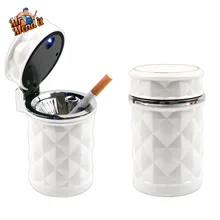 Роскошные автомобильные аксессуары, портативный светодиодный светильник, автомобильная пепельница, универсальный держатель для сигарет, Автомобильный дизайн, мини carro cinzeiro