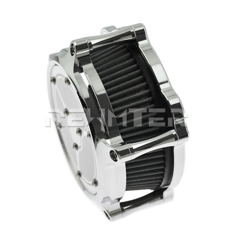 REWMTER-Motorcycle-Air-Intake-Filter-Air-Cleaner-Aluminum-For-Harley-Sporster-Dyna-Softail-Street-Glide-Road