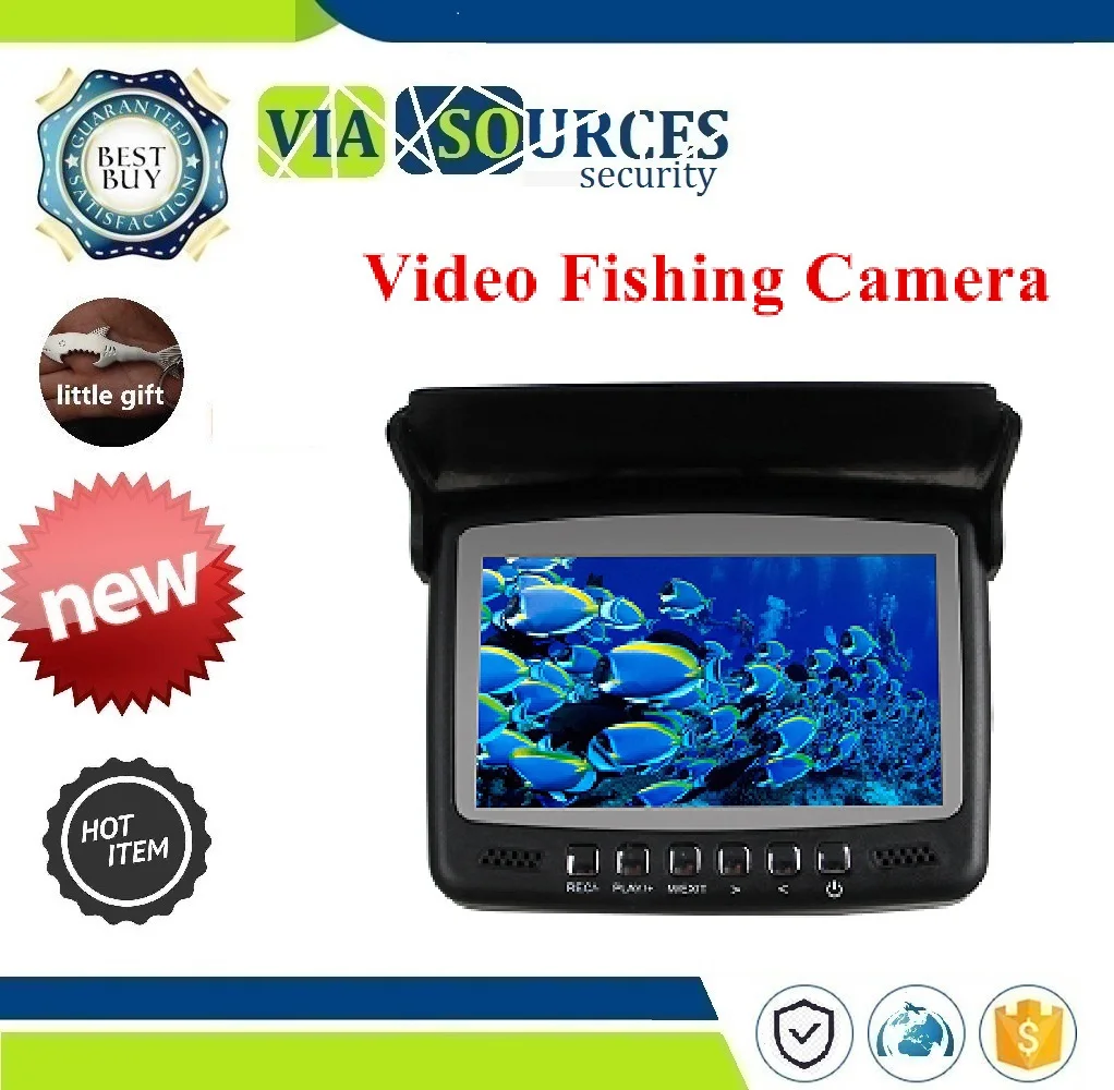 

4.3 inch monitor camera kit Visible Video Fish Finder HD 1000TVL Underwater Ice Video Fishing Camera IR Night Vision