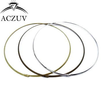 50pcs 3.3mm Wire 13cm Metal Ring Collar Circle Choker Necklace DIY Jewelry Findings Accessories CNW020 50pcs 3.3mm Wire 13cm Metal Ring Collar Circle Choker Necklace DIY Jewelry Findings Accessories CNW020