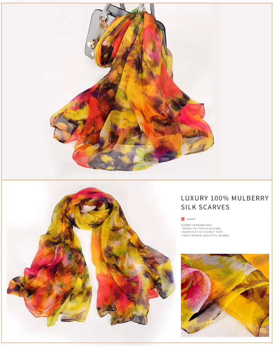 Waliicorners Gold Silk Scarf Hijabs Women Fashion Brand Summer Beach Cover-ups Ladies Navy Blue Neck Scarves 100% Silk Long Scarves 21 HTB1L8H XyHrK1Rjy0Flq6AsaFXad