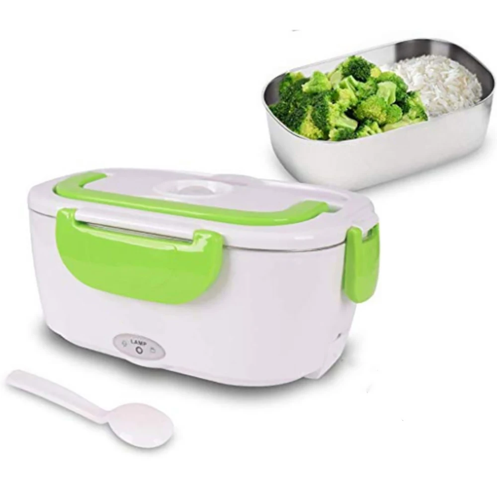 

12V 220V 110V Stainless Steel Electric Bento Lunch Box Weated Warm Car Thermal Lunchbox Portable Food Container Office School