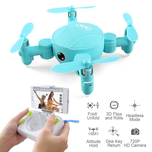 

DHD D4 Mini Drone WIFI FPV 720P Camera Altitude Mode Foldable RC Quadcopter