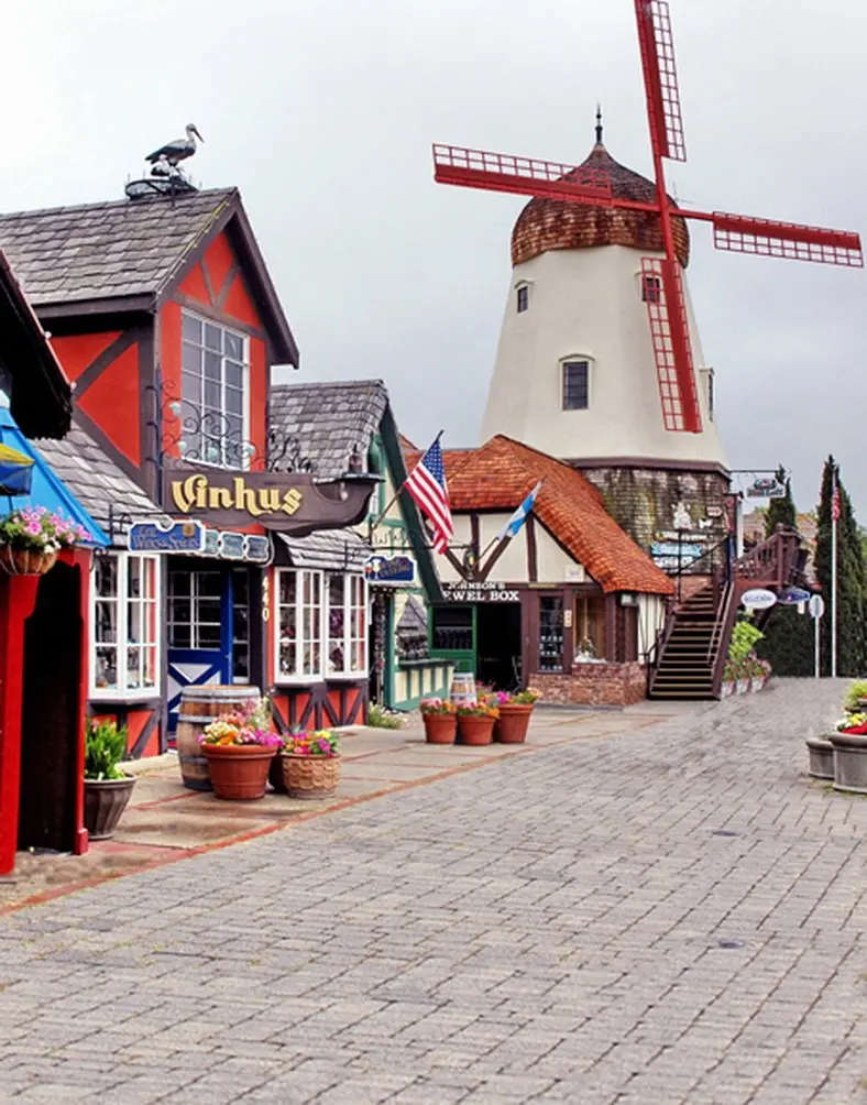 

5x7ft Brick Floor House Windmill Photography Backdrops Photo Props Studio Background