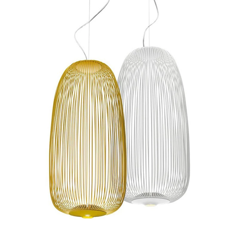 

Post Modern bird cage pendant lights Metal Pendant Lamp Dining Room Bar Coffee Shop Decoration Led droplight lighting fixture
