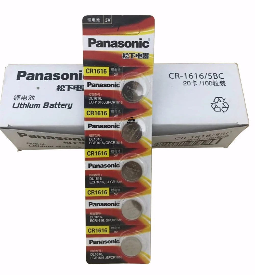 100pc Panasonic CR1616 Button Cell Coin Batteries CR1616 Car Remote