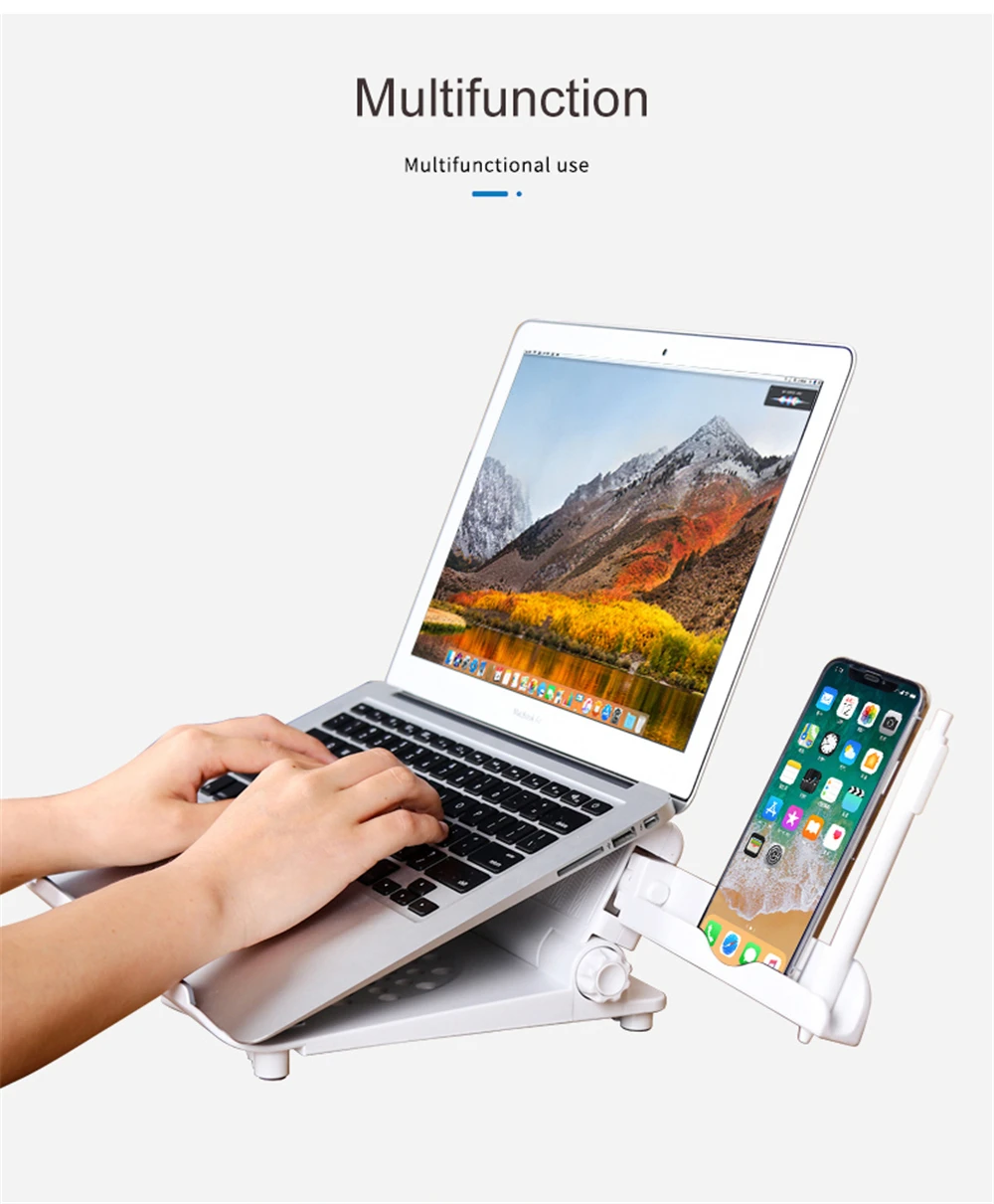 10 до 17 дюймов Регулируемая высота подставка для ноутбука для Macbook lenovo iPad планшет Складная охлаждающая подставка для ноутбука кронштейн держатель для телефона