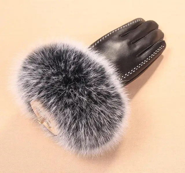 Women #8217 s autumn and winter thicken fleece lining glove lady #8217 s natural sheepskin leather glove genuine fox fur driving glove R293 cheap Gloves Mittens Adult Fashion Solid Oytall Genuine Leather Wrist Women #8217 s autumn and winter thicken fleece lining glove lady #8217 s natural sheepskin leather glove genuine fox fur driving glove R293 cheap Gloves Mittens Adult Fashion Solid Oytall Genuine Leather Wrist