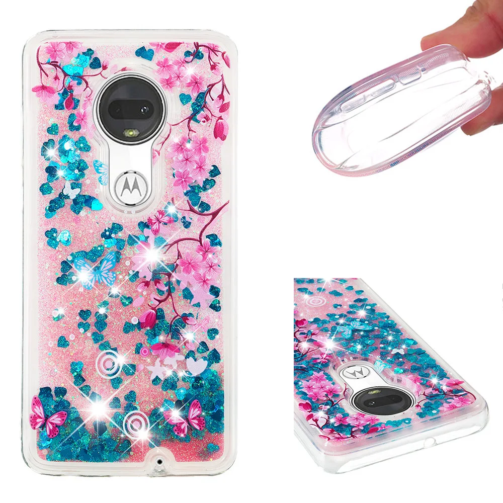 

Fashionable cartoon painting is suitable for Motorola Moto G7 / G7 Plus dynamic quicksand anti - falling mobile phone shell