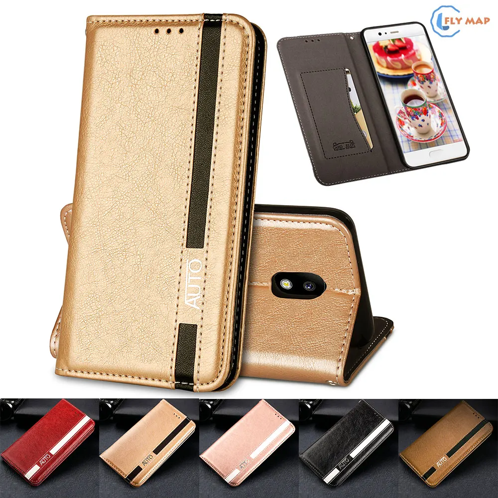 Flip Case for Samsung Galaxy J3 2017 J330 SM-J330 Business Wallet Leather Cover Phone Case SM-J330F SM-J330FN SM-J330F/DS Bag