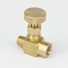 1/" NPT Мужской и женский медный игольчатый клапан контроля потока 1000 PSI WOG сантехника пропан манометр для воды, газа, масла топлива