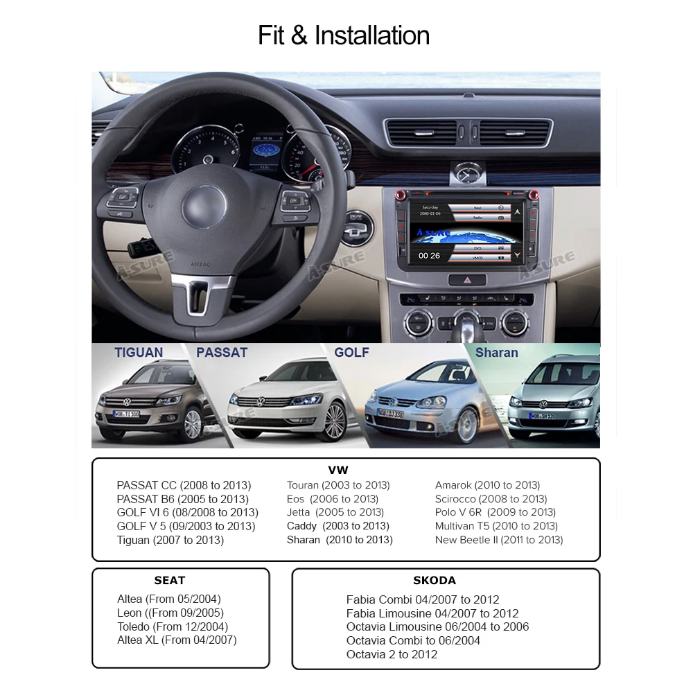 Excellent A-Sure 2 Din 8