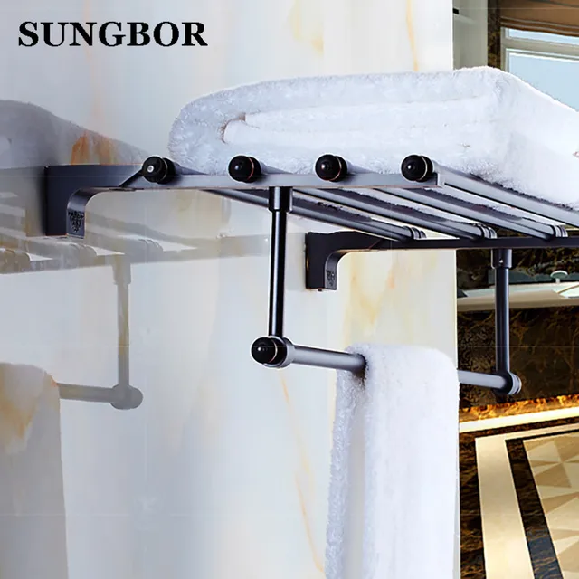 Nuovo portasciugamani accessori da bagno di lusso antico olio nero ... Asciugamani bagno di lusso