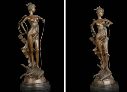 

JP S1150 Art Deco Sculpture Sexy Beautiful Woman Bronze Statue