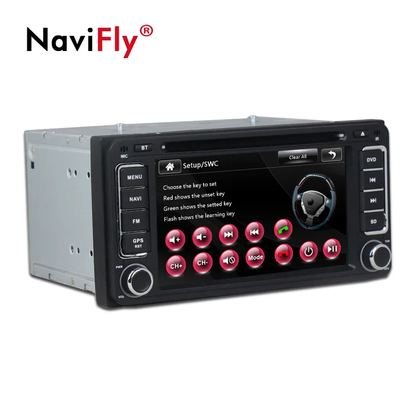 Flash Deal NaviFly 2 din Car Radio DVD Player gps navigation for Toyota Hilux VIOS Camry Corolla Prado RAV4 Prado car Audio Stereo 4