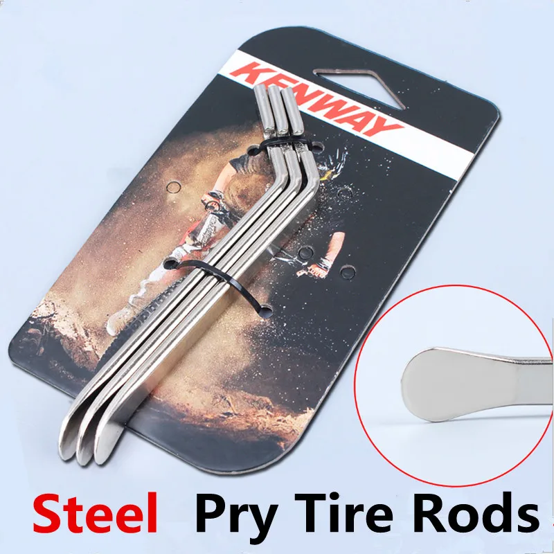 Buy 3PCS Bicycle Steel Tire Spoon Pry Bar Tyre Lever