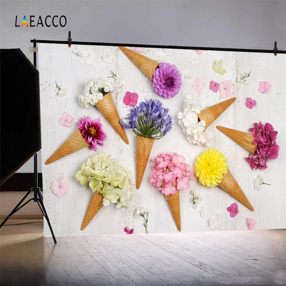 Laeacco мороженое и цветочным декором с блестками Выходное платье детские для