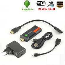 1 шт. MK809IV Smart tv 2 ГБ 8 ГБ Android tv Box беспроводной HDMI ключ для Android Мини ПК четырехъядерный RK3188T wifi tv Stick