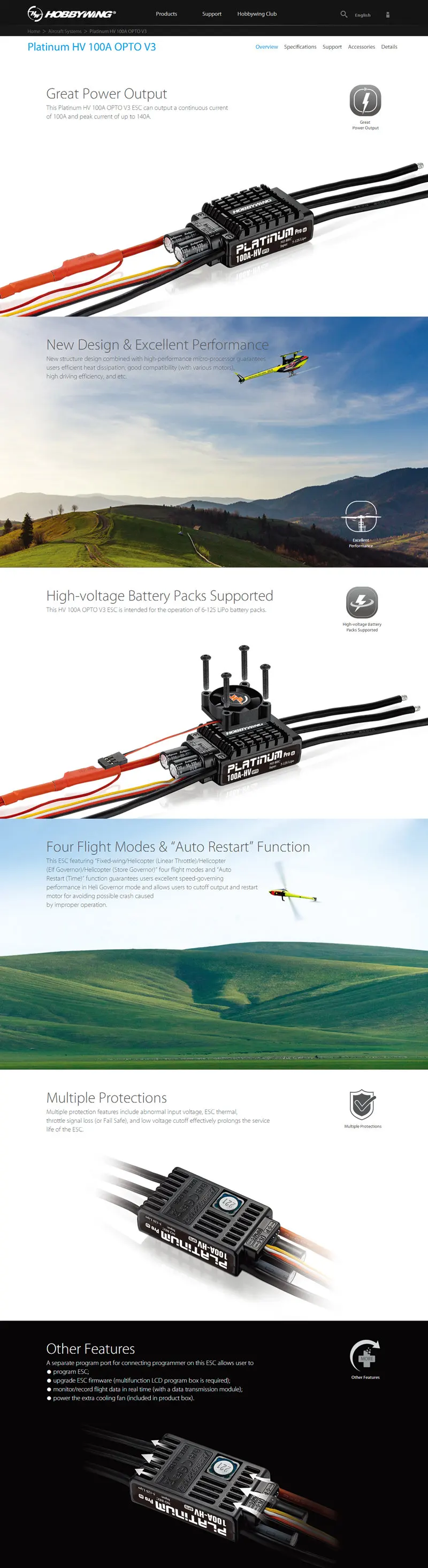 Platinum HV 100A OPTO V3_Aircraft Systems_HOBBYWIN_