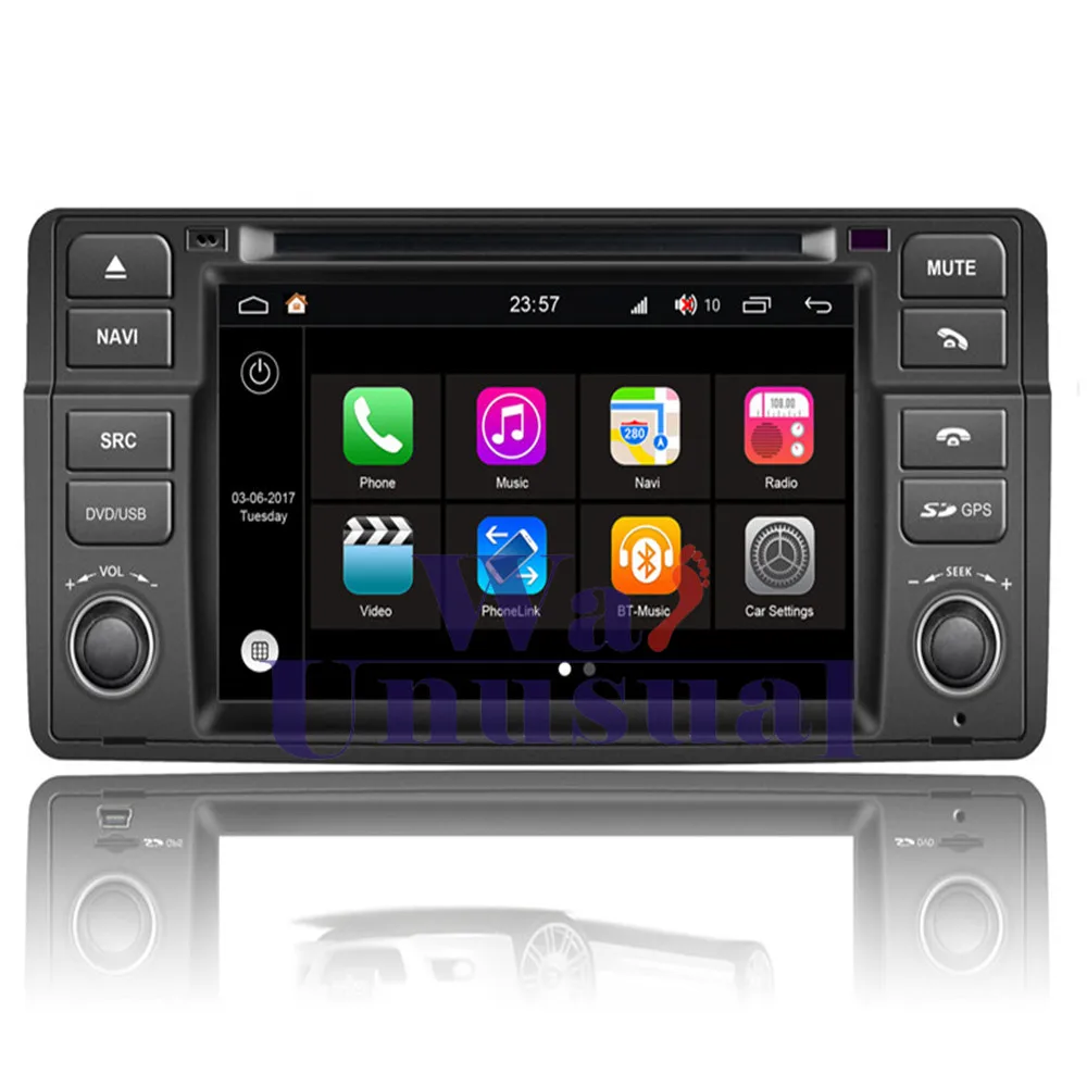 Top WANUSUAL 7 Inch WINCA S190 Android 7.1 Quad Core 2G+16G Car Multimedia Player GPS for BWM E46 GPS Navigation with BT WIFI Maps 0