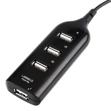 1pc High Speed 480Mbps 4 Port USB 2 0 Hub USB Splitter Adapter Port For Laptop