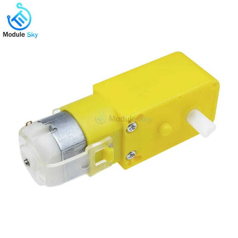 

DC 3V-6V Gear Motor Dual Shaft TT Motor For Arduino Smart Car Robot Wheels Driving 7*2.2*1.8cm