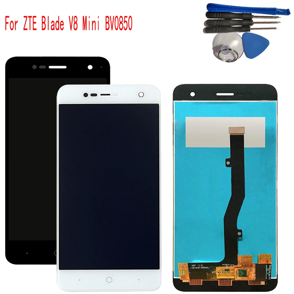 

5.0'' New For ZTE BV0850 Blade V8 Mini LCD DIsplay Touch Screen Digitizer Assembly Replacement for ZTE Blade V8 Min display