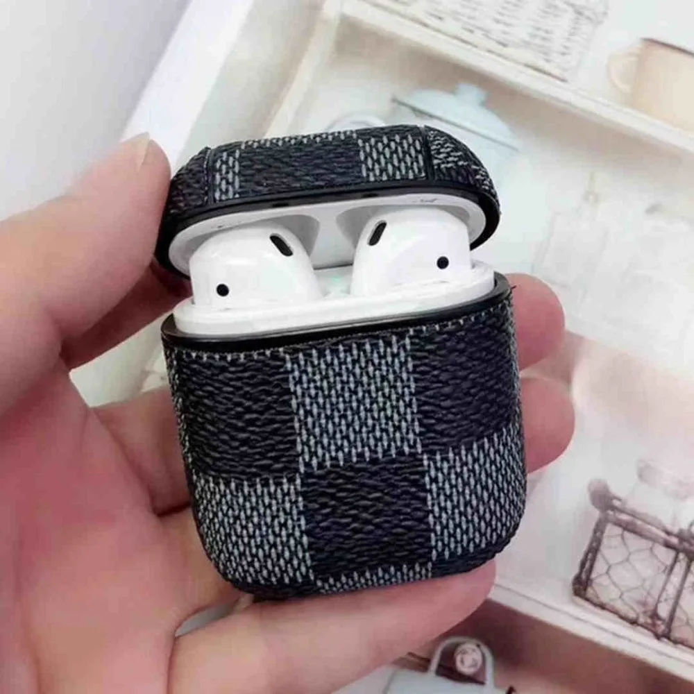 

For Airpods Protective Case Wireless Bluetooth Headset Box Charging Bag Leather Earphone Cover Shell For Airpods iPhone