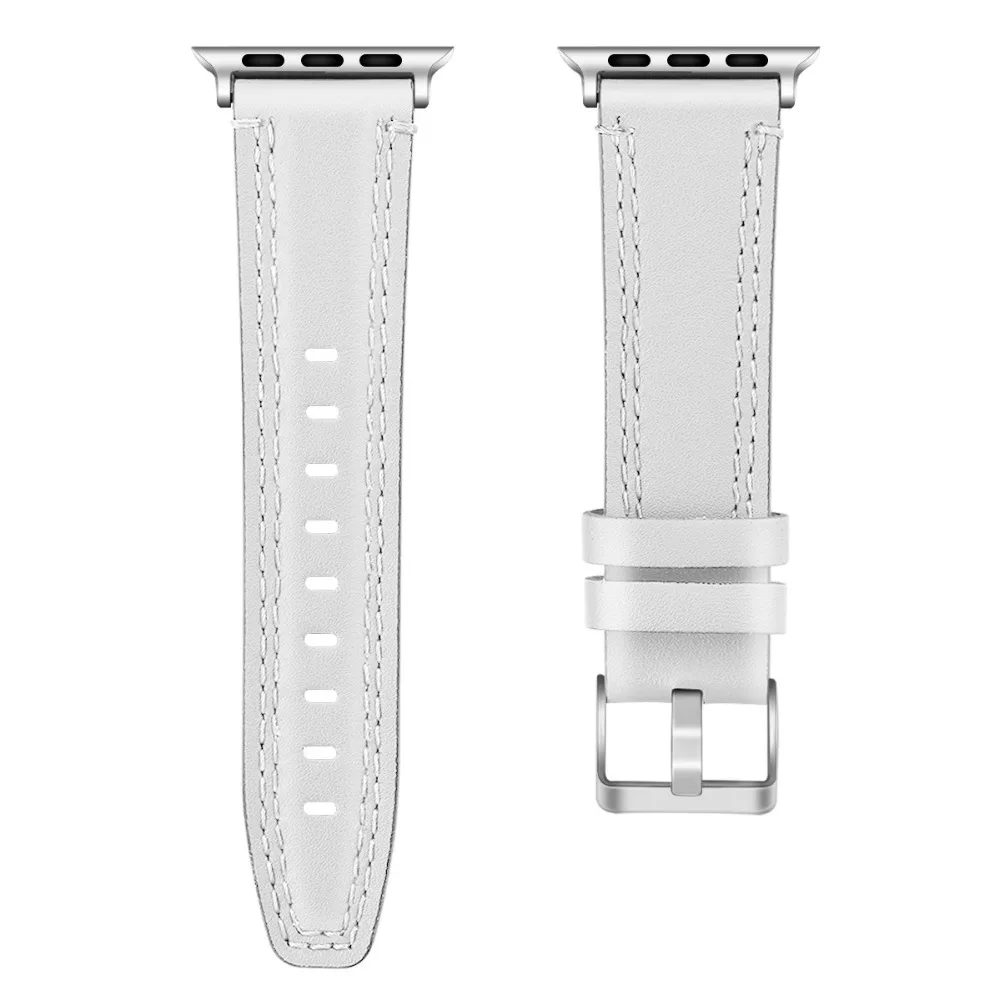5 цветов кожаная Петля ремешок для наручных часов Apple Watch series 4 44 мм 40 мм браслет ремешок для наручных часов iWatch 1/2/3, 42 мм, 38 мм, ремешок для часов