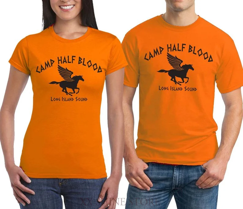 Camp Half Blood футболка Percy Jackson Demigods Olympians Мужская (S-4XL) Женская приталенная (S-2XL) и