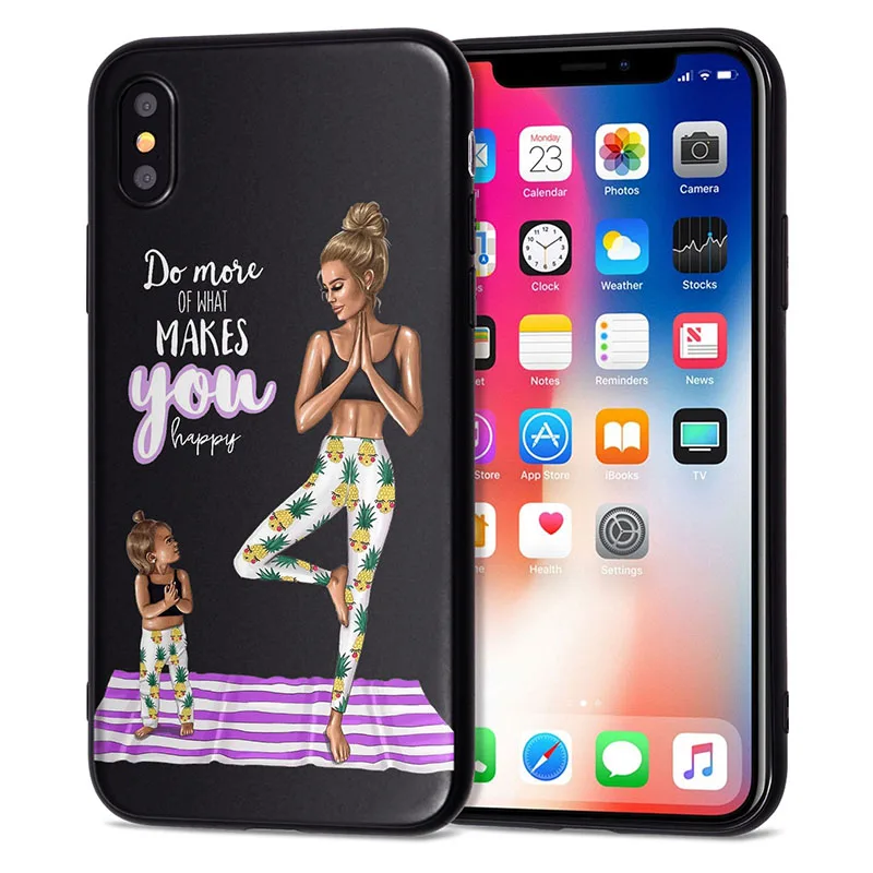 Чехол для Funda iPhone 11 Pro 5 5S SE 6 6S 7 8 Plus X XS Max Love Baby, чехол для iPhone 7, мягкий чехол из ТПУ для iPhone XR - Цвет: 09