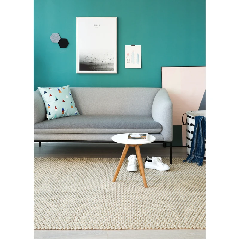 Джутовый ковер ручной работы для гостиной, дивана, чайного стола, ковер 160 см x 230 см