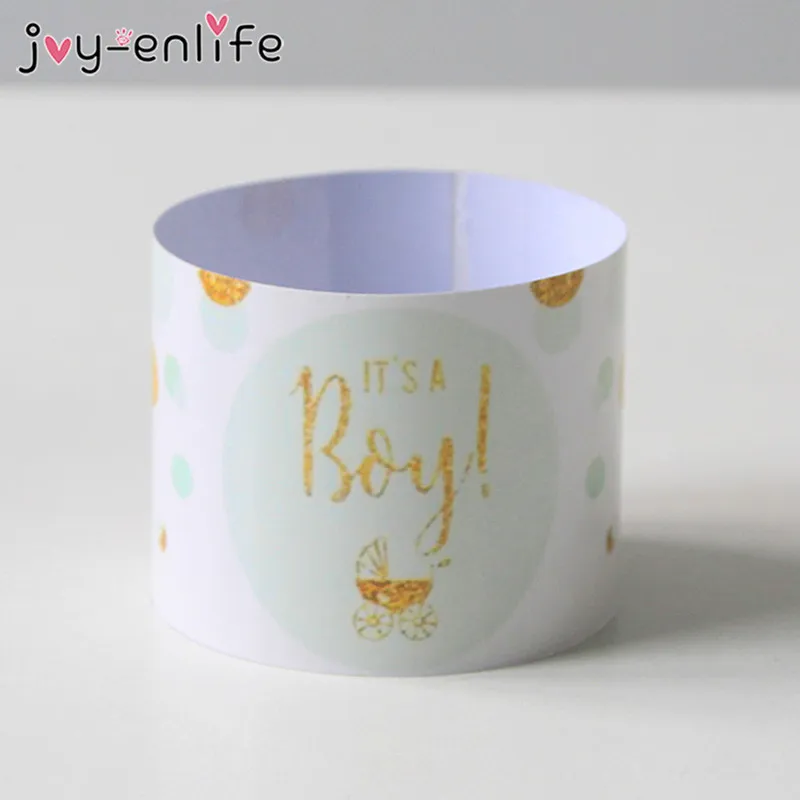 12pcs Baby Shower Decoration Girl/Boy Mineral Water Bottle Gift Stickers Label Baby Shower Birthday Party Bottle Label Stickers